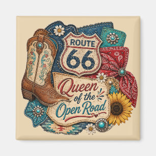 Cowgirl-erfgoed-wegmedaillon Magneet