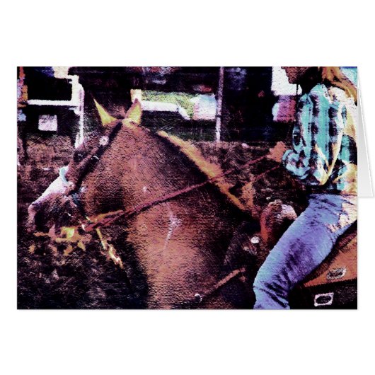 Cowgirl et Horse (Devant horizontal)