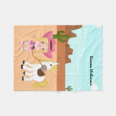 Cowgirl Fleece Deken (Voorkant (Horizontaal))
