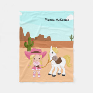 Cowgirl Fleece Deken
