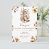 Cowgirl Floral Boots Bridal Shower Invitation (Debout devant)