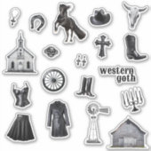 Cowgirl Goth | Stickers Western Goth Journal (Devant)
