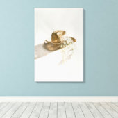 Cowgirl-hoed bloemend canvas (Insitu (Houten vloer))