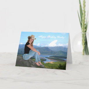 Cowgirl - Joyeux Cowboy anniversaire - Carte