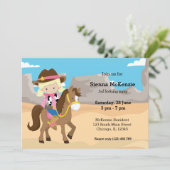 Cowgirl Kaart (Staand voorkant)