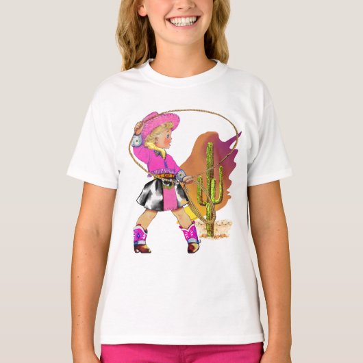 Cowgirl Kind T-shirt (Voorkant)