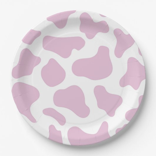 Cowgirl Koeienprint Wilde Westen Western Rodeo Fee Papieren Bordje (Voorkant)