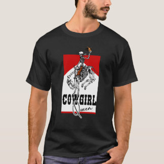 Cowgirl Koningin Rodeo Westers Landelijk Zuidelijk T-shirt
