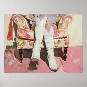 Cowgirl laarzen Print