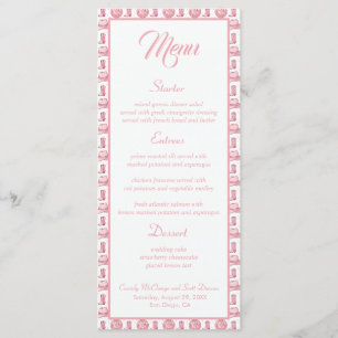 Cowgirl Laarzen Roze Westerne bruiloft Menu