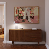 Cowgirl Laarzen Schilderen Retro Print