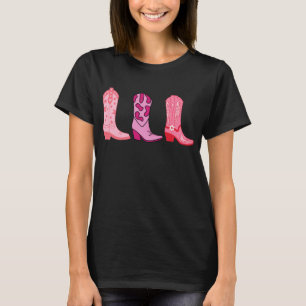 Cowgirl linedance, laarzen cowboy western t-shirt