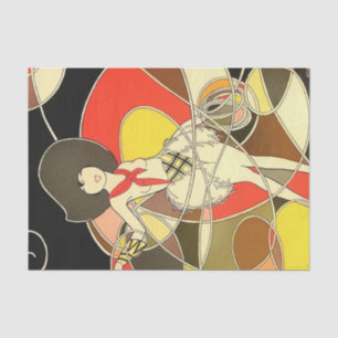 “Cowgirl met Lasso” van Jose Carlos Tissuepapier