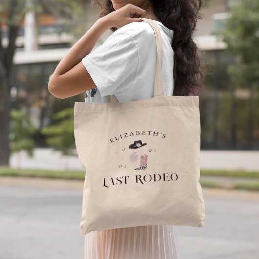 Cowgirl Nashville Roze Laatste Rodeo | Bachelorett Tote Bag