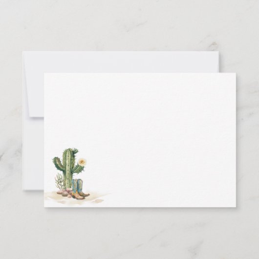 Cowgirl occidentale rustique Merci Cactus rustique (Dos)