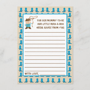 Cowgirl of Cowboy Gender Reveal Advies Kaart