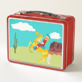 Cowgirl op een paard Gepersonaliseerde Western (Achterkant)