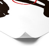 Cowgirl op koffie poster (Hoek)