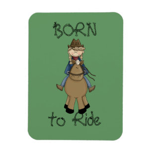 Cowgirl op paardenpremie Flexi Magnet Magneet