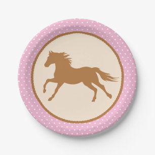 Cowgirl over Pony Cute 1st Birthday Party Theme Papieren Bordje