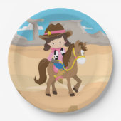 Cowgirl Papieren Bordje (Voorkant)