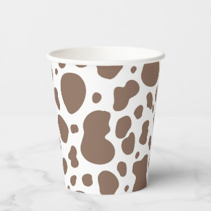 Cowgirl Party Cups Koe print papieren bekers