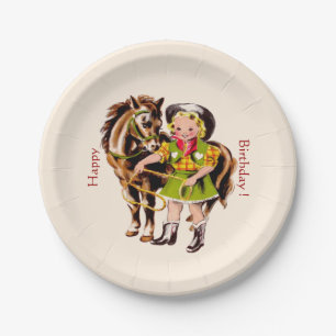 Cowgirl Party Papieren Bordje