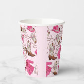 cowgirl pattern style papieren bekers (Links)