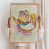 Cowgirl Pet Schilderij Decor, Westerne Ranch Paste Poster