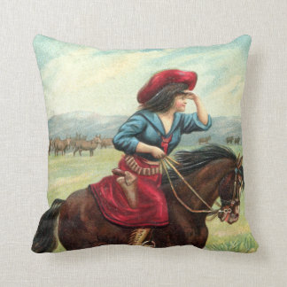  Cowgirl Pillow "Oogje aan de horizon" Kussen