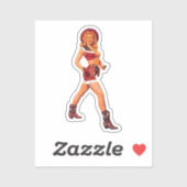 Cowgirl Pin-Up Sticker (Vel)