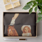 Cowgirl Pin-Up Tissuepapier (Geschenk)