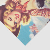  Cowgirl Pin Up Tissuepapier (Detail)