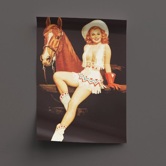Cowgirl Pin-Up Tissuepapier