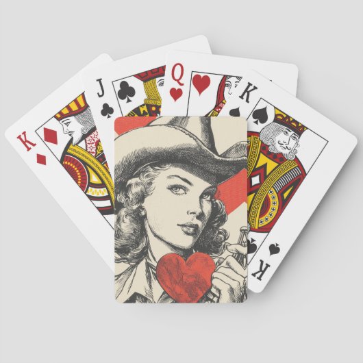  Cowgirl Pokerkaarten (Achterkant)