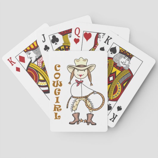 Cowgirl Pokerkaarten (Achterkant)