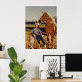  Cowgirl Poster (Thuiskantoor)