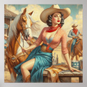  Cowgirl Poster (Voorkant)
