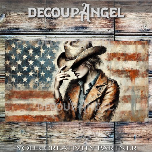 Cowgirl Pride Decoupangel Tissuepapier