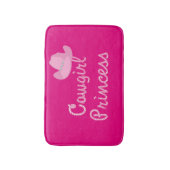 Cowgirl Princess Pink Pet Bath Mat (Voorkant Verticaal)