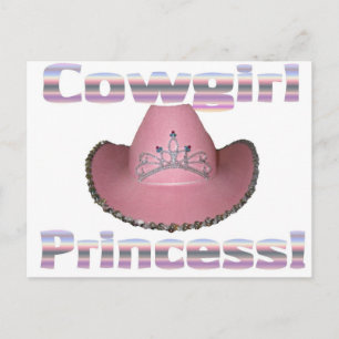 Cowgirl prinses briefkaart