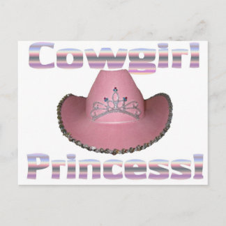 Cowgirl prinses briefkaart