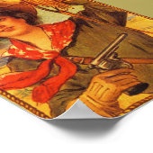 Cowgirl "Queen of the Ranch"-affiche Poster (Hoek)