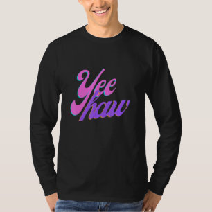 Cowgirl Retro Yee Haw Howdy Rodeo Western land T-shirt