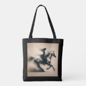 Cowgirl Rijden op een Paard, Westerne Cowgirl Draagtas (Achterkant)