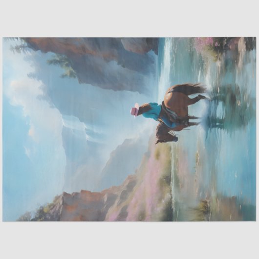 Cowgirl River Tissuepapier (Voorkant)