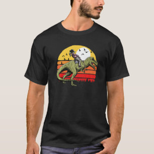 Cowgirl Rodeo Rijdt Tyrannosaurus Rex Vintage Dino T-shirt