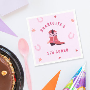 Cowgirl Rodeo Western Verjaardagsfeest Servet