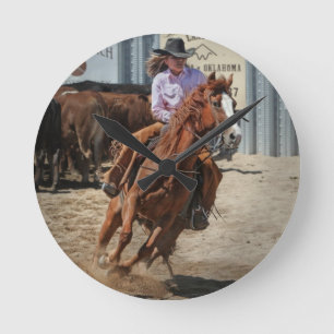 cowgirl ronde klok