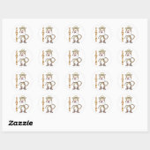 Cowgirl Ronde Sticker (Vel)